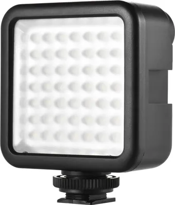 Obrázek produktu pro Andoer W49 Mini Interlock Camera LED Panel Light Dimmable Camcorder Video Lighting with Shoe Holder Adapter for Canon Nikon Sony A7 DSLR