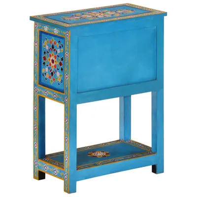 Produktbild von Sideboard Türkis 55x30x76 cm Massivholz Mango