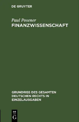 Produktbild von Finanzwissenschaft