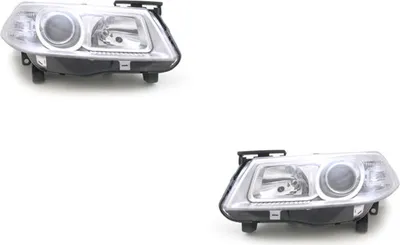 Zdjęcie produktu dla Johns, Reflektory halogenowe pasujące do Renault Megane II 01/06- H7 H1 Zestaw Lewy Prawy 7701063218 260603054R 7701063220 260103726R