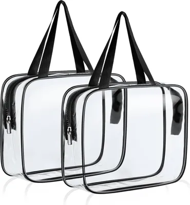 Produktbild von Transparente Kulturtasche für Handgepäck - Wasserdicht und Multifunktional
