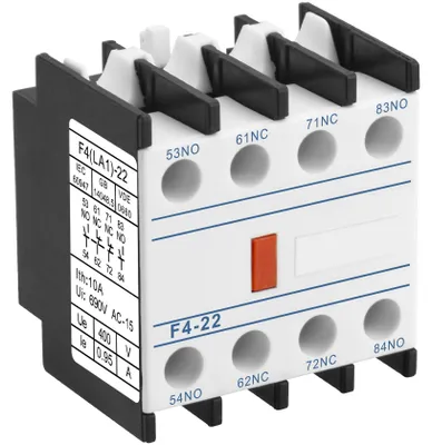 Hilfskontaktblock F4-22, 4-polig, 2NO 2NC, Schraubanschluss