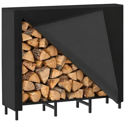 Obrázek produktu pro Venkovní držák na dřevo s krytem, 120 cm