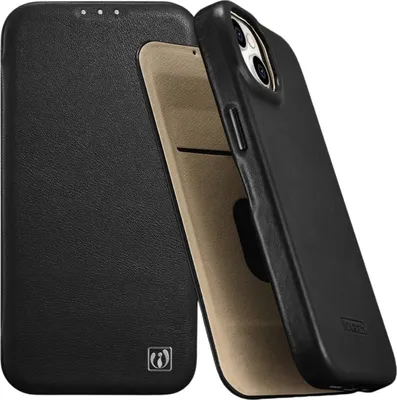 Produktbild von Icarer Case Ledertasche mit Magsafe für Iphone 14+ Schwarz