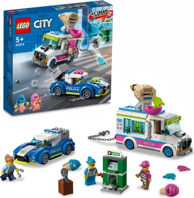 Produktbild von LEGO City Der Eiswagen und die Polizei-Verfolgungsjagd 60314