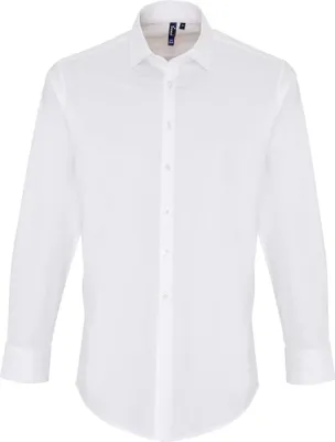 Produktbild von Premier - Hemd für Herren Langärmlig LT120 (XS) (Weiß)