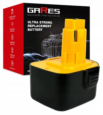 Obrázek produktu pro Gares Náhradní baterie pro Makita 1233 1235F 6223D | 12 V 3 Ah Inny | Vysokovýkonná baterie pro robotický vysavač | Kompatibilní s Makita 1233 1235F 6223D | Prémiová kvalita