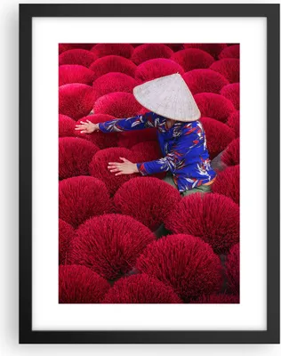 Produktbild von Gerahmtes Poster - Schwarzer Rahmen - Trocknen Weihrauch Vietnam - 30x40 cm - Wand Bild - Wanddeko - Wandbilder - Kunstposter - Wandposter - Bilderrahmen - Bilder - Kunstdruck - P2BPA30x40-4655