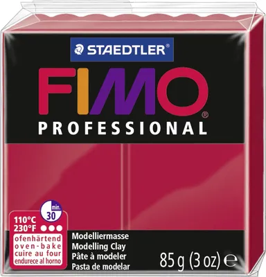 Produktbild von FIMO PROFESSIONAL Modelliermasse ofenhärtend schwarz 85 g