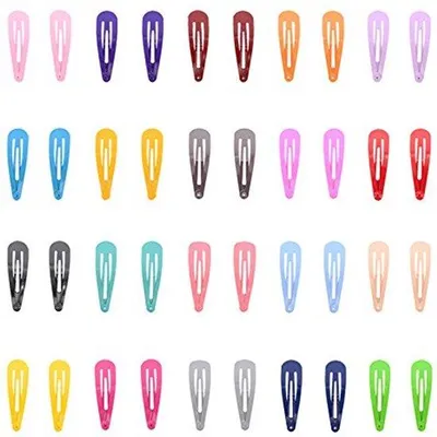 Zdjęcie produktu dla Kolorowe spinki do włosów 5,1 cm, 100 sztuk, dla dziewczynek