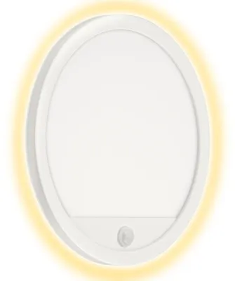 Produktbild von LED Außenwandleuchte Bewegungsmelder 15W weiß Kunststoff Ø 28 cm Telefunken