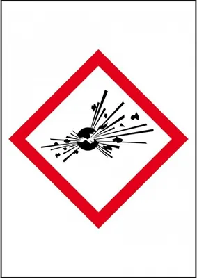 Produktbild von Dreifke® Aufkleber I Gefahrensymbol Expl. Bombe GHS 01, Folie, selbstklebend,...