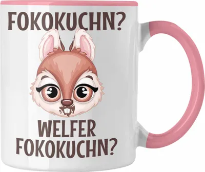 Produktbild von Trendation - Fofokuchen Welcher Fofokuchn Tasse Lustiger Spruch Geschenk (Rosa)