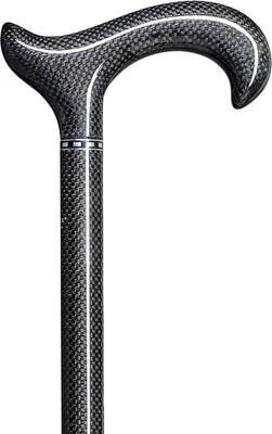 Produktbild von Gastrock Carbon verstellbarer Gehstock – Schwarz – Ausziehbarer Gehstock – Länge 79 bis 96 cm – Carbon – Derby-Griff – Für Damen und Herren