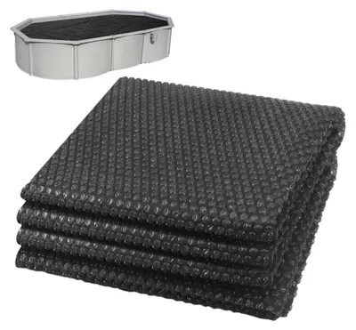 Produktbild von VOUNOT® Pool Solarabdeckplane Rechteckig 700x400 cm, Pool Solarplane Stärke 120 µm, Solarfolie Pool Zuschneidbar Schwarz