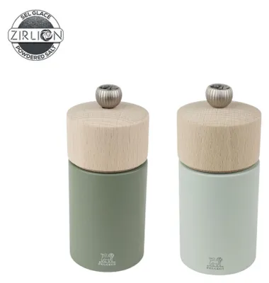 Produktbild von PEUGEOT Gewürzmühlenset BOREAL 12cm Grün Buchenholz Stahl Zirkonia Mahlwerk