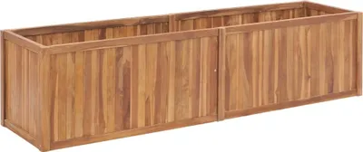 Produktbild von Garten-Hochbeet 200 x 50 x 50 cm Massivholz Teak