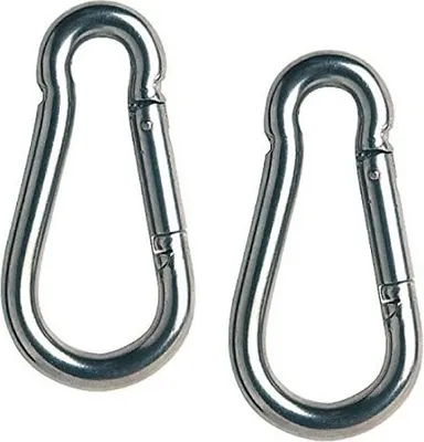Produktbild von Karabinerhaken verzinkt Karabiner Haken Schnapphaken 2 Stück