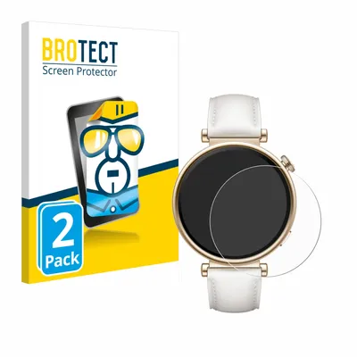 Produktbild von 2x Für Huawei Watch GT 4 (41mm) Schutzfolie BROTECT Displayschutz Display Schutz Folie Klar Transparent