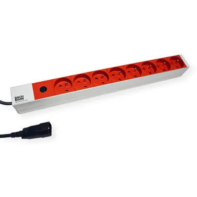 Obrázok produktu pre BACHMANN 19" 1U 8xUTE rt 1xpoistka 10A prúd 2,0m
