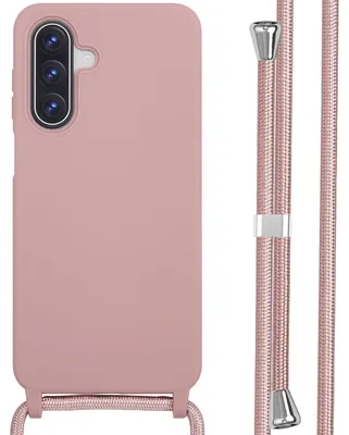 Imagen del producto de Funda de Silicona con Cuerda para Samsung Galaxy A18 (4G) / A17 (4G/5G) - Sand Pink