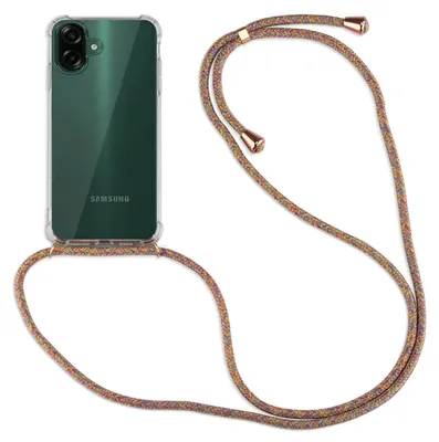 Produktbild von Betterfon Handykette für Samsung Galaxy A07 Hülle mit Kordel Umhängen Rainbow