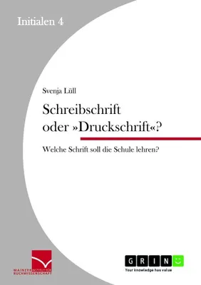 Produktbild von Schreibschrift oder 'Druckschrift'?
