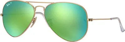 Produktbild von Ray-Ban AVIATOR CLASSIC, Erwachsener, Uni, Pilot, Gold, Polarisierte Linse, Metall