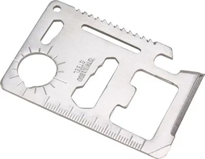 Produktbild von INF Edelstahl Werkzeugkarte Klappmesser - Multi-Tool für Camping & Outdoor
