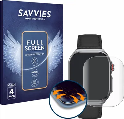 Produktbild von 4x Savvies Fullscreen Schutzfolie für Knauermann Pro 3 Fan Edition 2025 (rechteckig) Displayschutz Folie Fullcover Klar Transparent