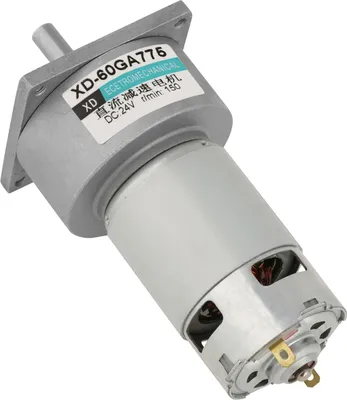 Produktbild von 35 W Micro-DC-Metallgetriebemotor, geschwindigkeitsverstellbar im Uhrzeigersinn/gegen den Uhrzeigersinn (24 V, 150 U/min)