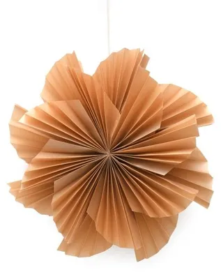 Only Natural – Papier-Lampenschirm – Gold – 40 cm – Ansicht 1