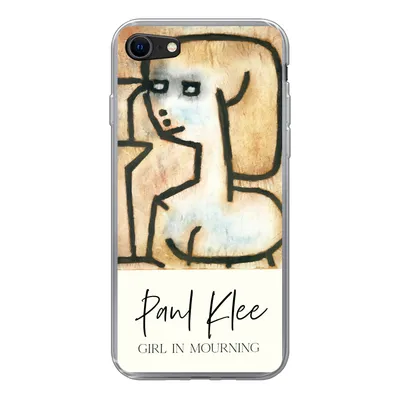 Produktbild von MuchoWow® Handyhülle Schutzhülle Hülle für iPhone 7 Kunst - Paul Klee - Trauerndes Mädchen Silikon Softcase Handy Hülle - Kartenhalter