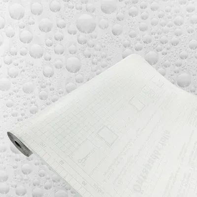 Produktbild von Selbstklebend Fensterfolie 45x100 cm - Blickdicht Wasser Tropfen - Klebefolie Fenster Sichtschutz mit Dekor-Effekt - Sichtschutzfolie Fenster für mehr Privatsphäre und Lichtdurchlass im Bad oder Büro