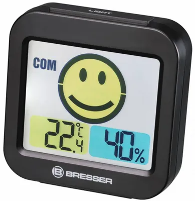 Immagine prodotto di BRESSER MyTime Smile Termometro/Igrometro Nero - 7007450CM3