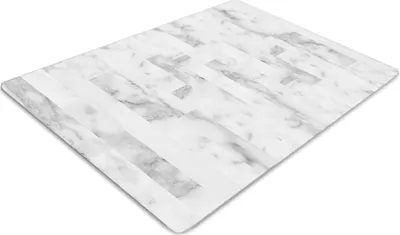Obrázek produktu pro Ochranná podložka pod podlahu - Ochranná podložka pod židli - Podložka pod podlahu - 100x70 cm - Mramor