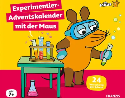 Produktbild von Adventskalender für Kinder 2026 Franzis Die Maus Experimentier- Spielzeug Überraschung jeden Tag Geschenk für Mädchen und Jungen Weihnachtskalender