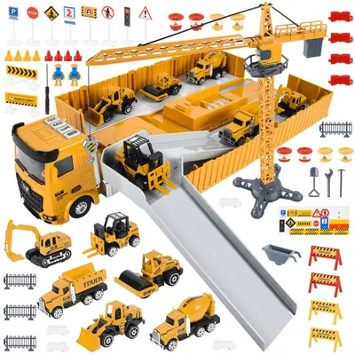 Produktbild von Spielset mit 6 Mini-Baufahrzeugen für Kinder