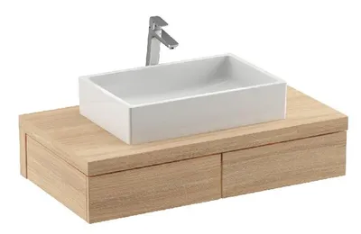 Obrázek produktu pro Koupelnová skříňka pod umyvadlo RAVAK Formy dub 800 x 220 x 550 mm X000001032