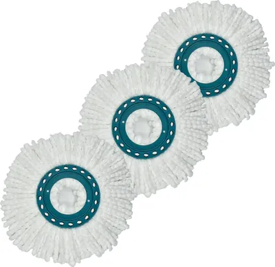 Produktbild von 3 Stück Wischmopp Ersatz Kompatibel Mit Leifheit Clean Twist Disc Mop Systèmes Moppkopf Ersatz Mikrofaser Sehr Saugfähig, Für alle Bodenarten Geeignet