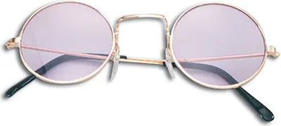 Produktbild von Lila & Gold 60er Jahre Stil Brille Kostümzubehör