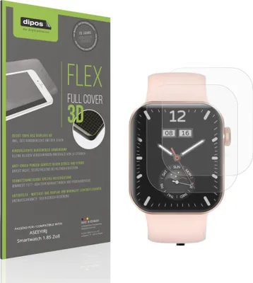 Immagine prodotto di 2x Pellicola protettiva opaca per ASEEYIRJ Smartwatch 1.85 Zoll Protezione Antiurto Anti-Shock
