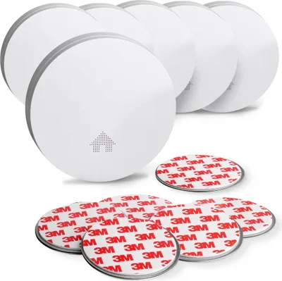 Produktbild von 6er Set Rauchmelder 10 Jahre Batterie Magnet, VdS + EN 14604 Feuermelder SEBSON