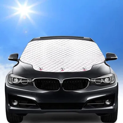 Obrázek produktu pro Magnetická skládací ochrana proti slunci a sněhu na čelní sklo automobilu