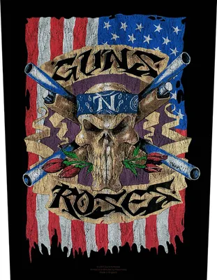 Obrázek produktu pro Guns N Roses - Vlajka - nášivka RO5026 (jedna velikost) (černá/červená/bílá)