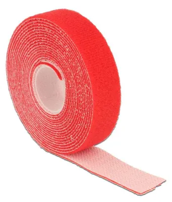 Image de Delock Klettband auf Rolle L 3 m x B 20 mm rot