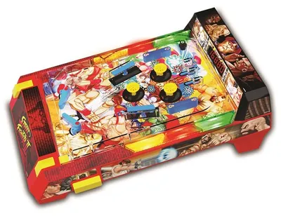 Immagine prodotto di Merchant Ambassador Street Fighter II - Gioco arcade elettronico a forma di flipper - 27,6 x 40,6 x 14 cm - Gioco retrò