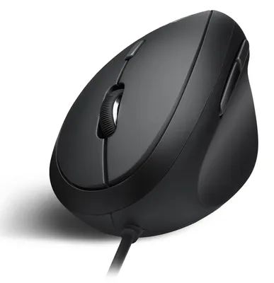 Image de Souris sans fil ergonomique - Optique - 1600 DPI - Noir