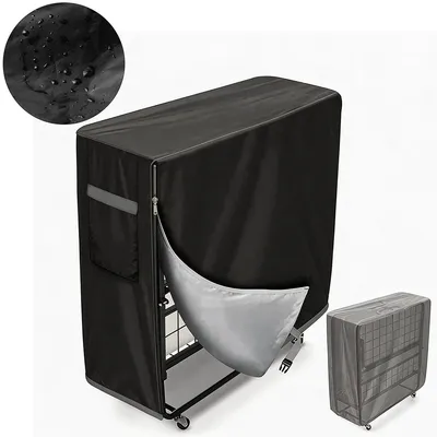 Produktbild von Zustellbett-Aufbewahrungshülle mit Reißverschluss – Wasserdichte Universal-Schutzhülle für Klappbetten, L84xB33xH107cm