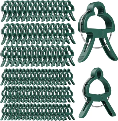 Productafbeelding van Groene plantclips, 200 stuks, in verschillende maten, geschikt voor tomatenplanten en klimplanten